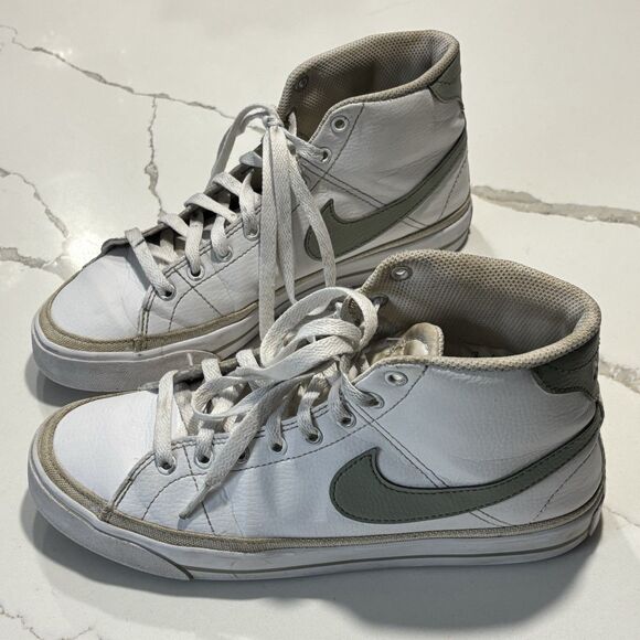 Nike Court Legacy Women's Mid Next Nature Sneaker FV6036-101 White Jade Size 8 - Picture 2 of 14